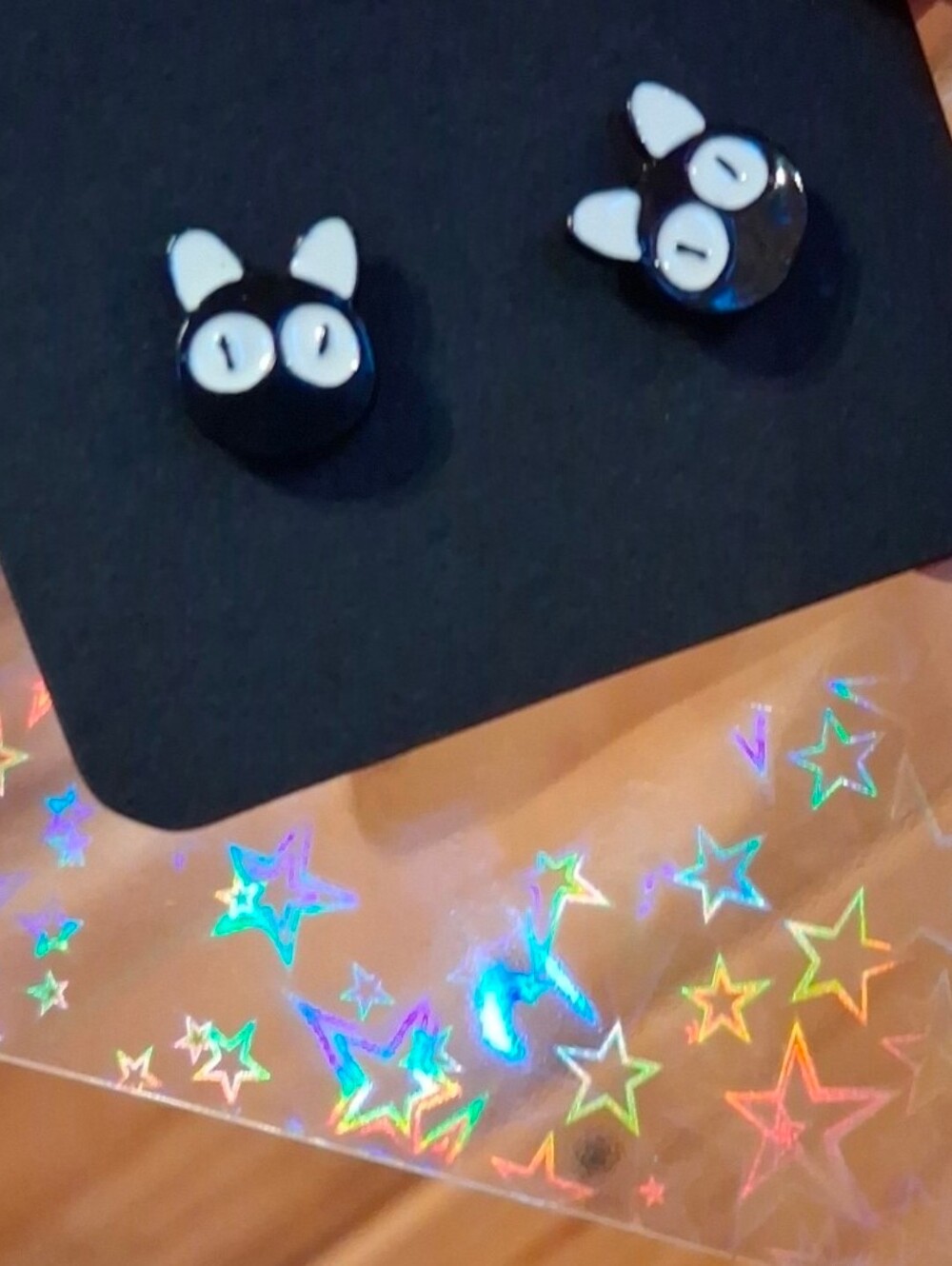 $8 Each Or Bundle 5/$20 Kids Black Cat Stud Earrings